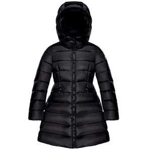 Moncler puffer coat with contrast trim and zips Detachable hood